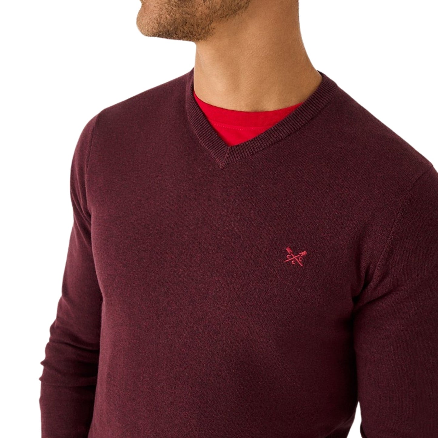 Crew Clothing Mens Organic Cotton Vee Sweatshirt