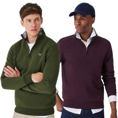 Crew Clothing Mens Classic Half Zip Sweatshirt