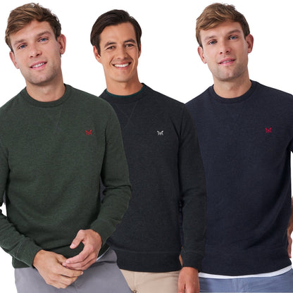 Crew Clothing Mens French Rib Crew Neck Sweatshirt