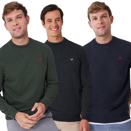 Crew Clothing Mens French Rib Crew Neck Sweatshirt