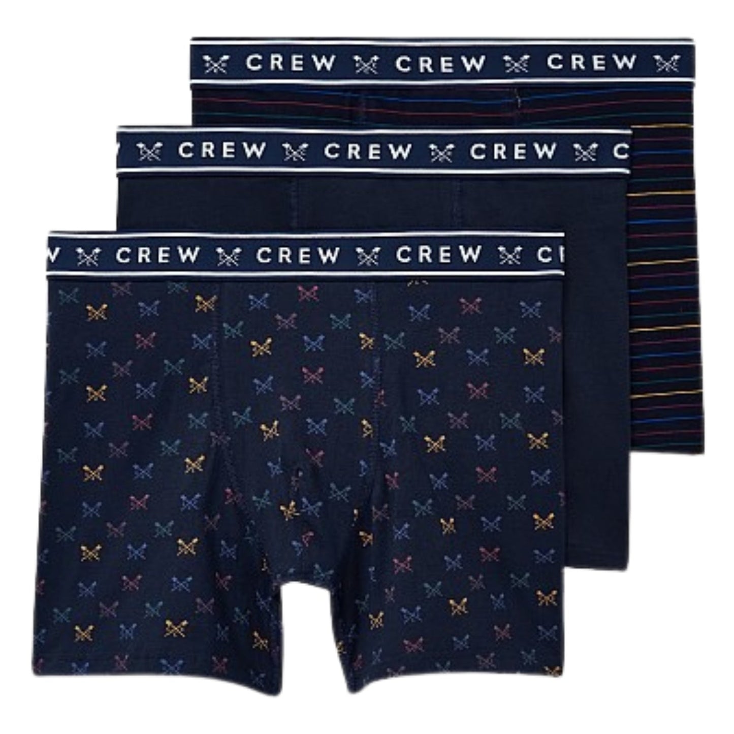 Crew Clothing Mens 3 Pack Jersey Boxer Shorts