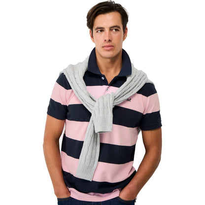 Crew Clothing Mens Heritage Stripe Short Sleeve Polo Shirt