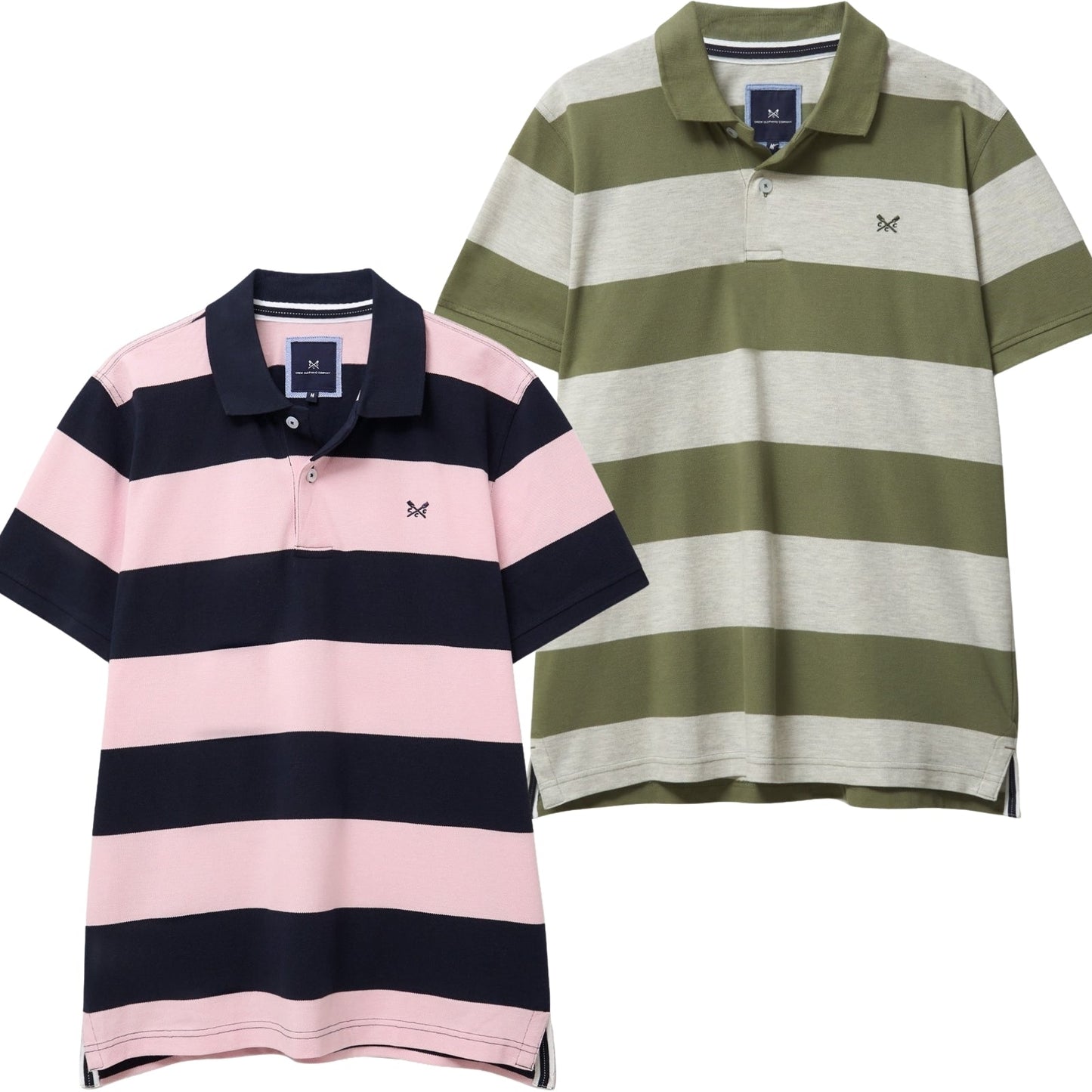 Crew Clothing Mens Heritage Stripe Short Sleeve Polo Shirt