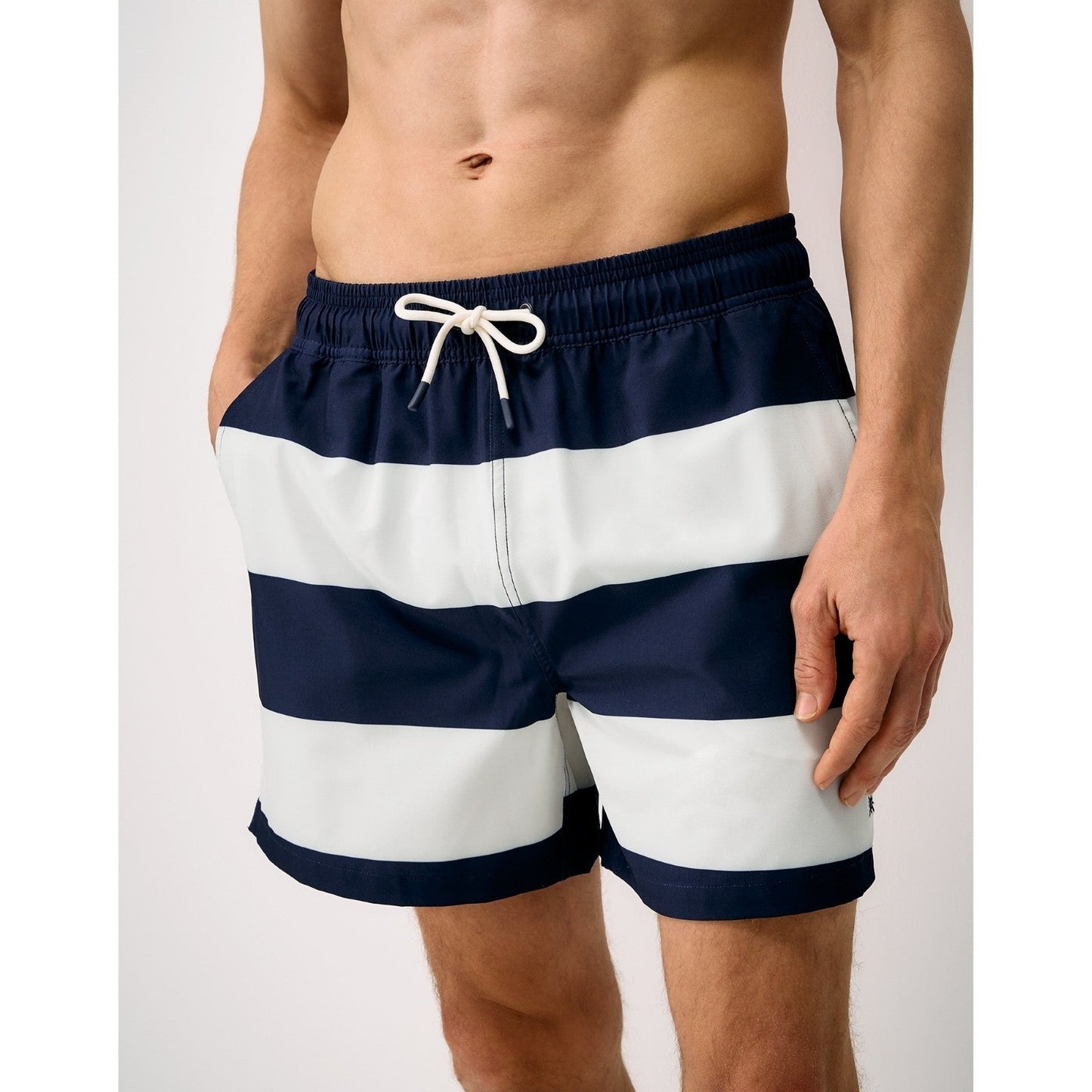 Crew Clothing Mens Heritage Stripe Swim Shorts