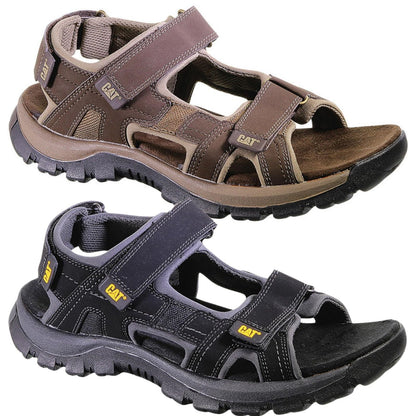 CAT Mens Giles Full Grain Leather Sandals