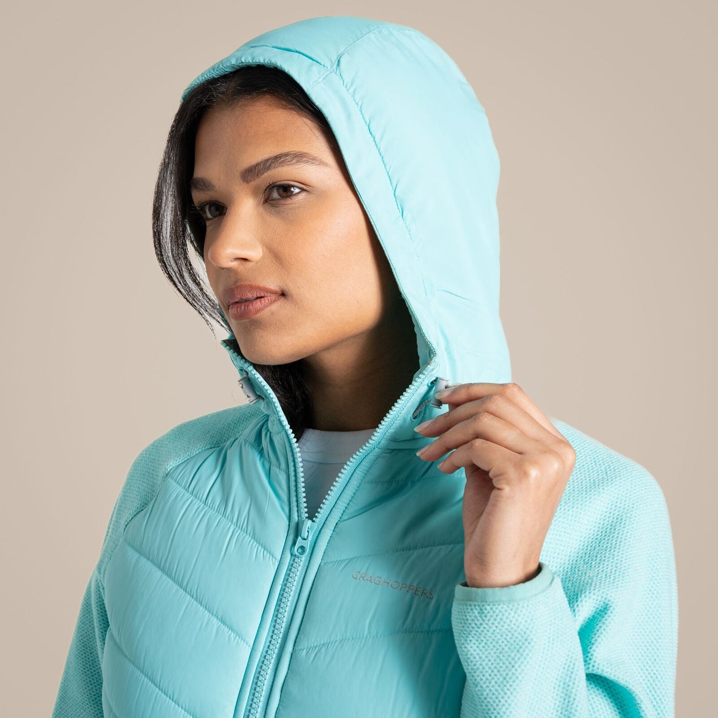 Craghoppers Womens Zayas Hybrid Full Zip Fleece