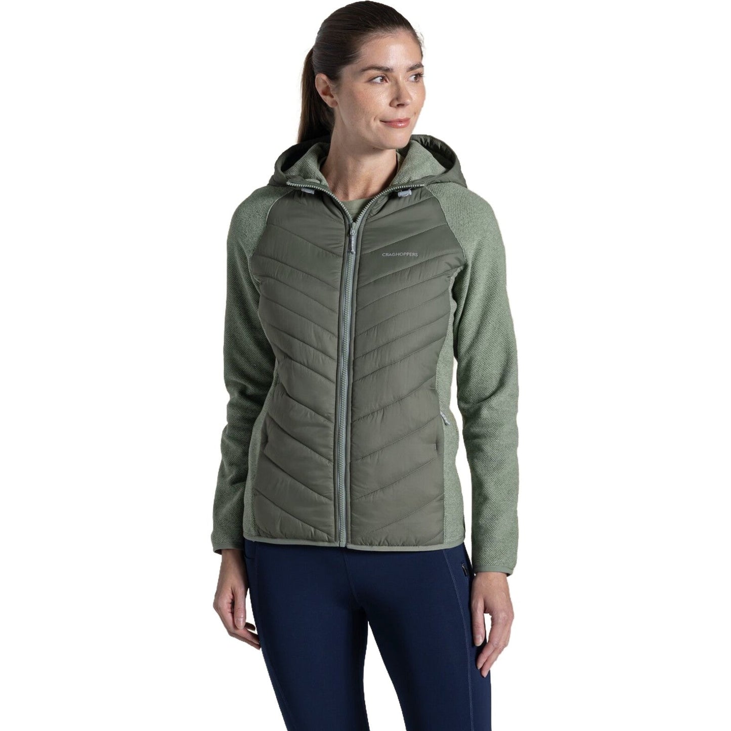 Craghoppers Womens Zayas Hybrid Full Zip Fleece