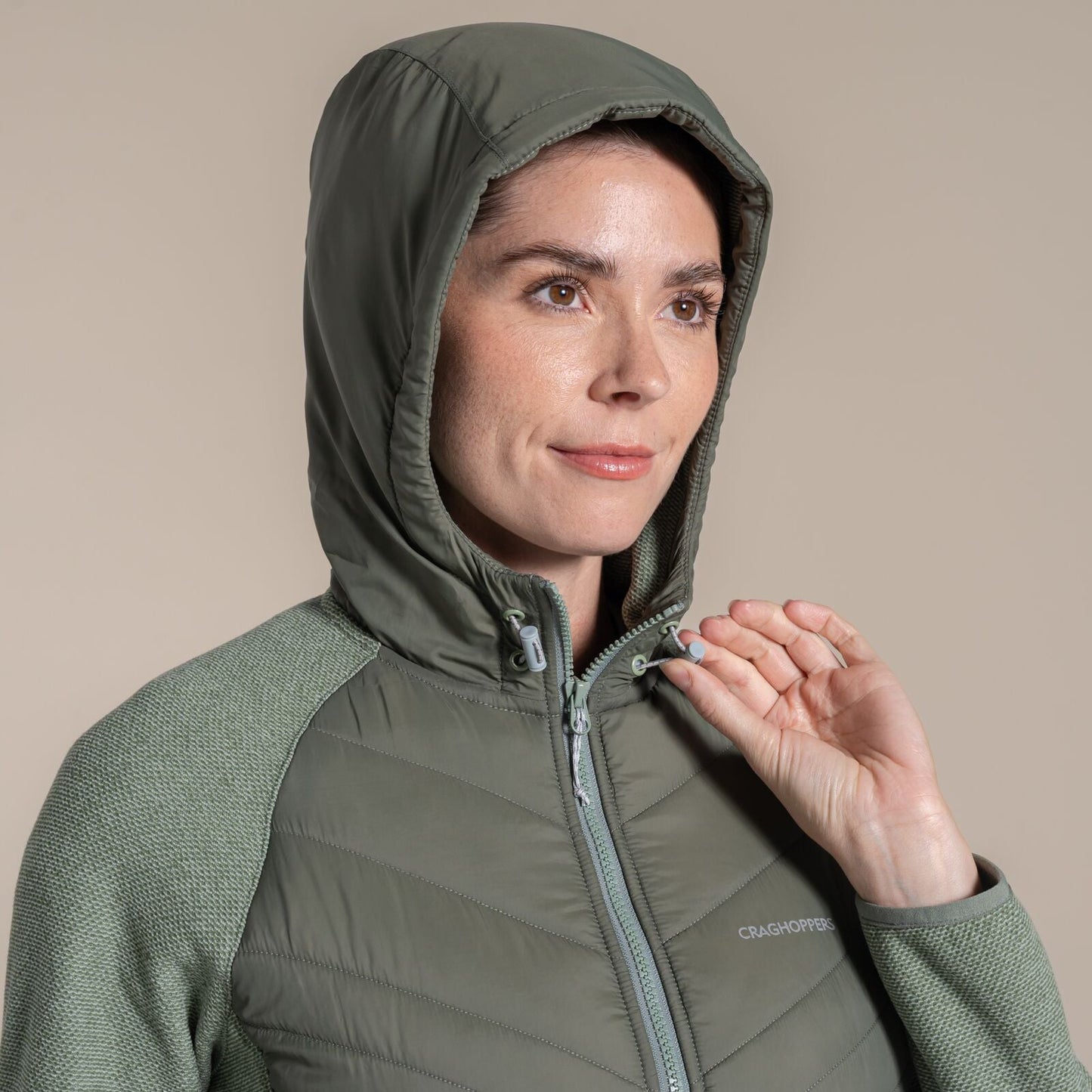 Craghoppers Womens Zayas Hybrid Full Zip Fleece