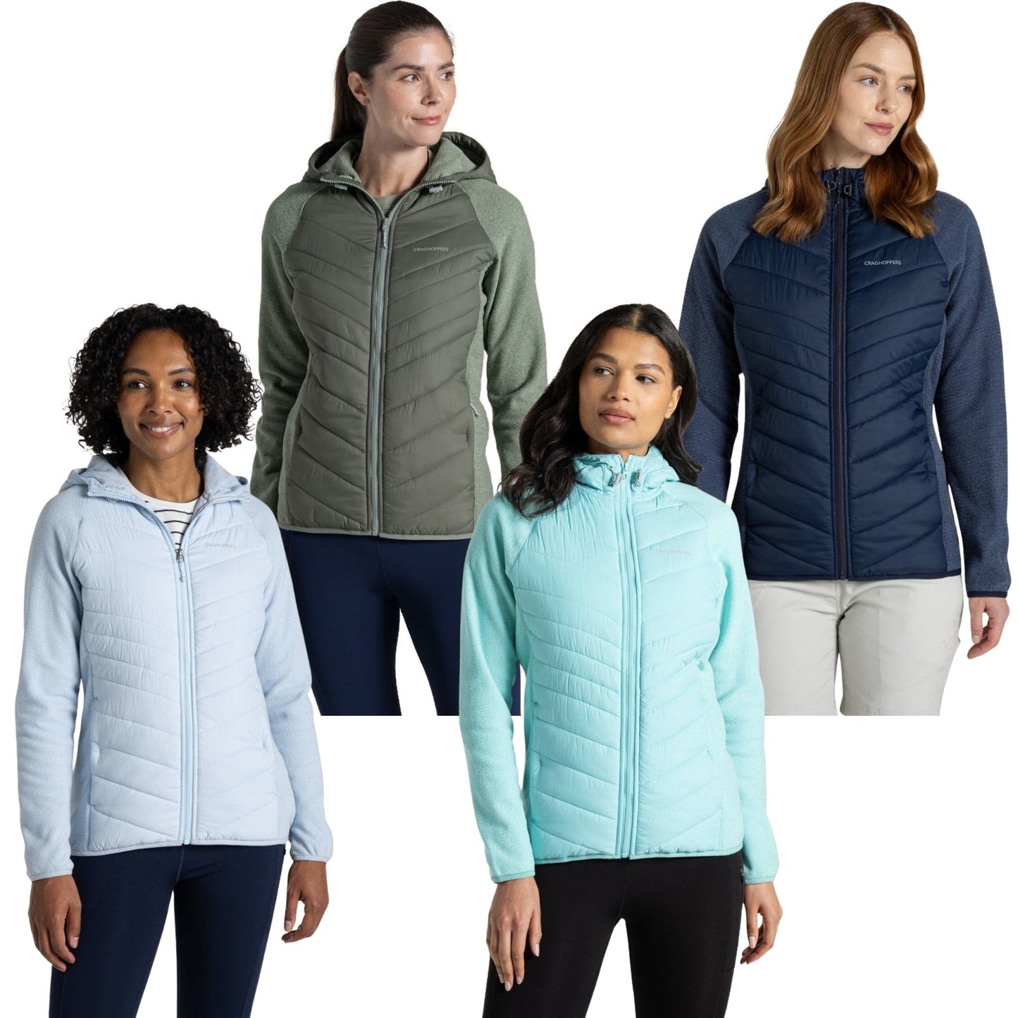 Craghoppers Womens Zayas Hybrid Full Zip Fleece