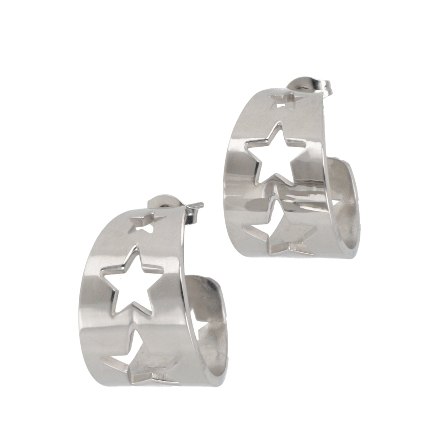 Whimsical Star Hoop Earrings