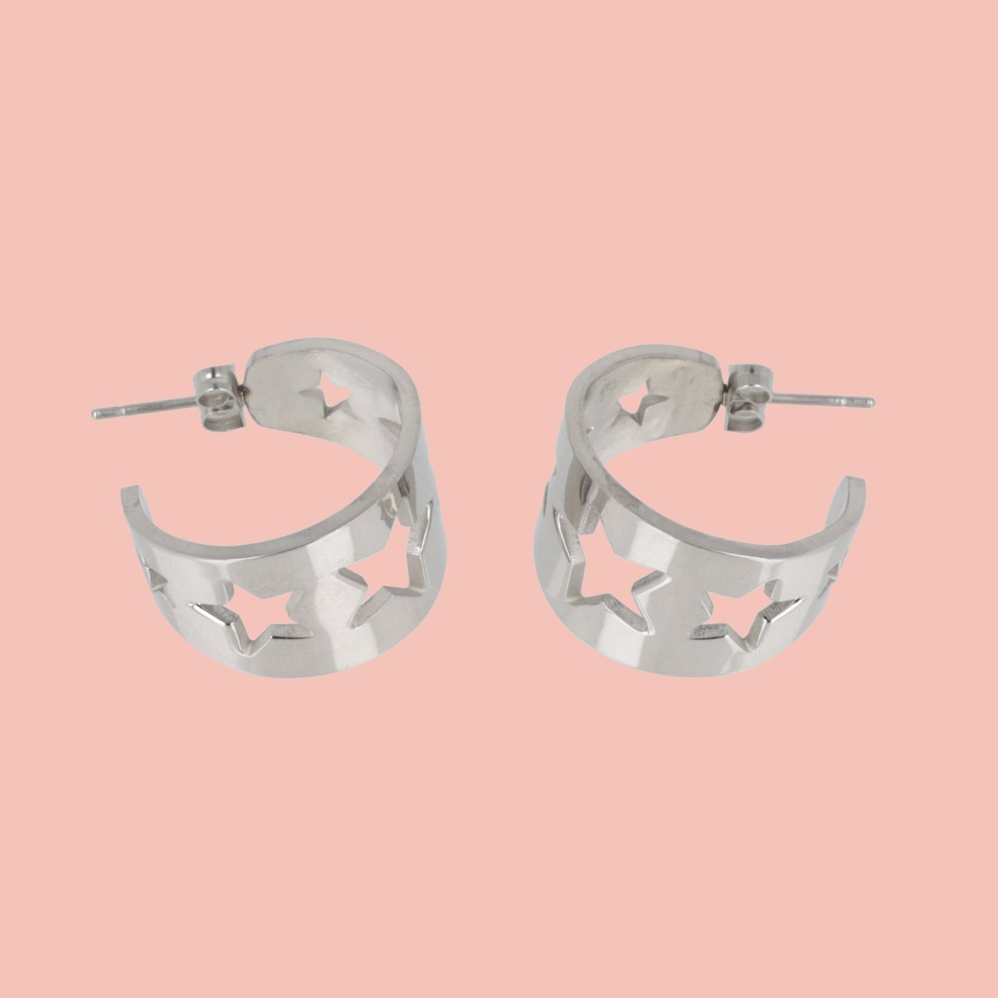 Whimsical Star Hoop Earrings