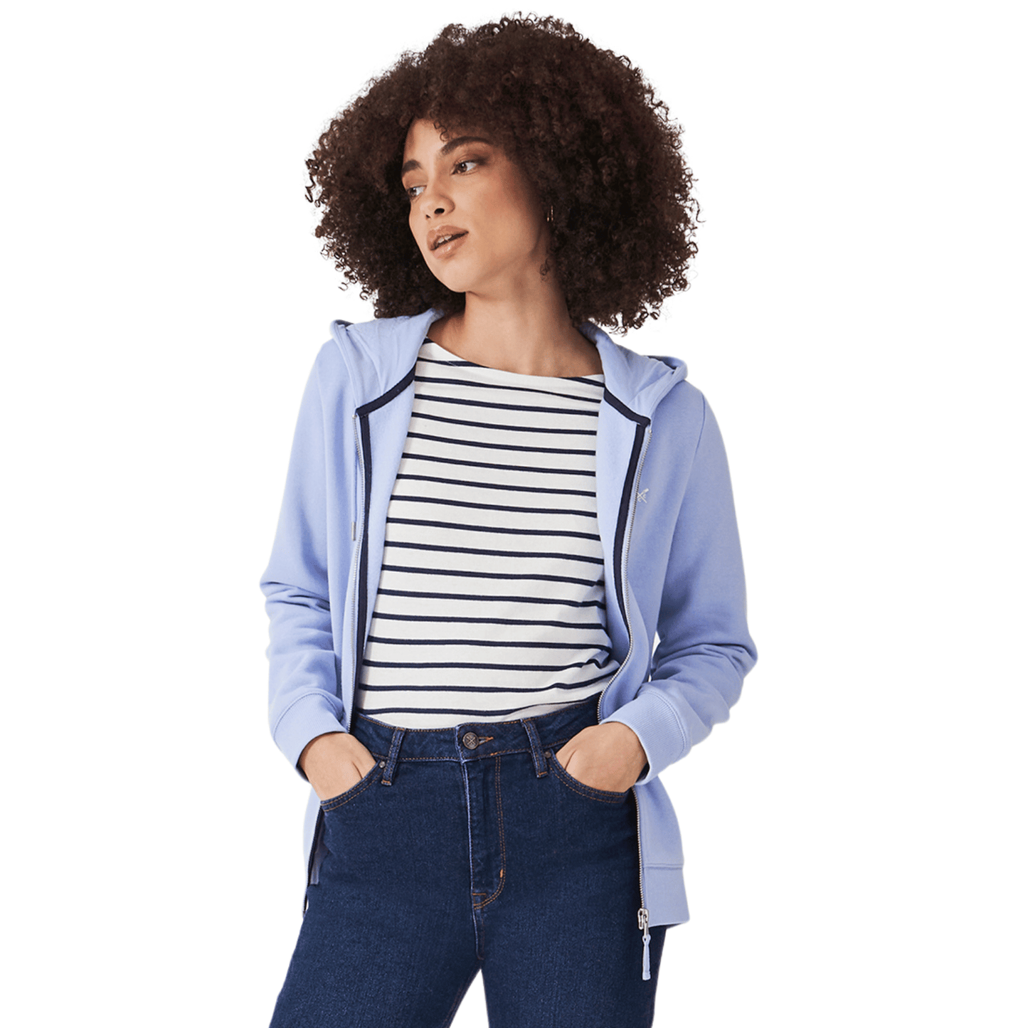 Crew Clothing Womens Heritage Zip Through Hoodie