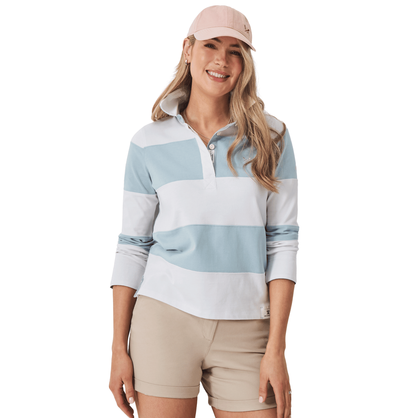 Crew Clothing Womens Longsleeve Stripe Rugby T-Shirt