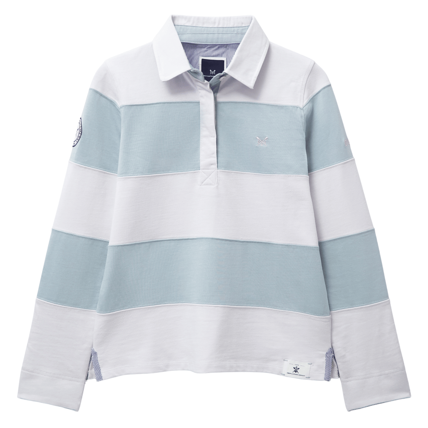 Crew Clothing Womens Longsleeve Stripe Rugby T-Shirt