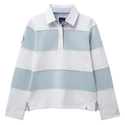 Crew Clothing Womens Longsleeve Stripe Rugby T-Shirt
