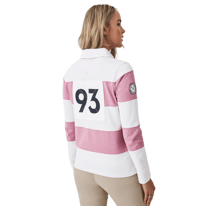 Crew Clothing Womens Longsleeve Stripe Rugby T-Shirt