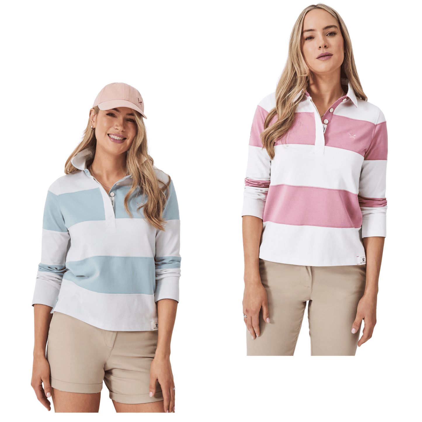 Crew Clothing Womens Longsleeve Stripe Rugby T-Shirt