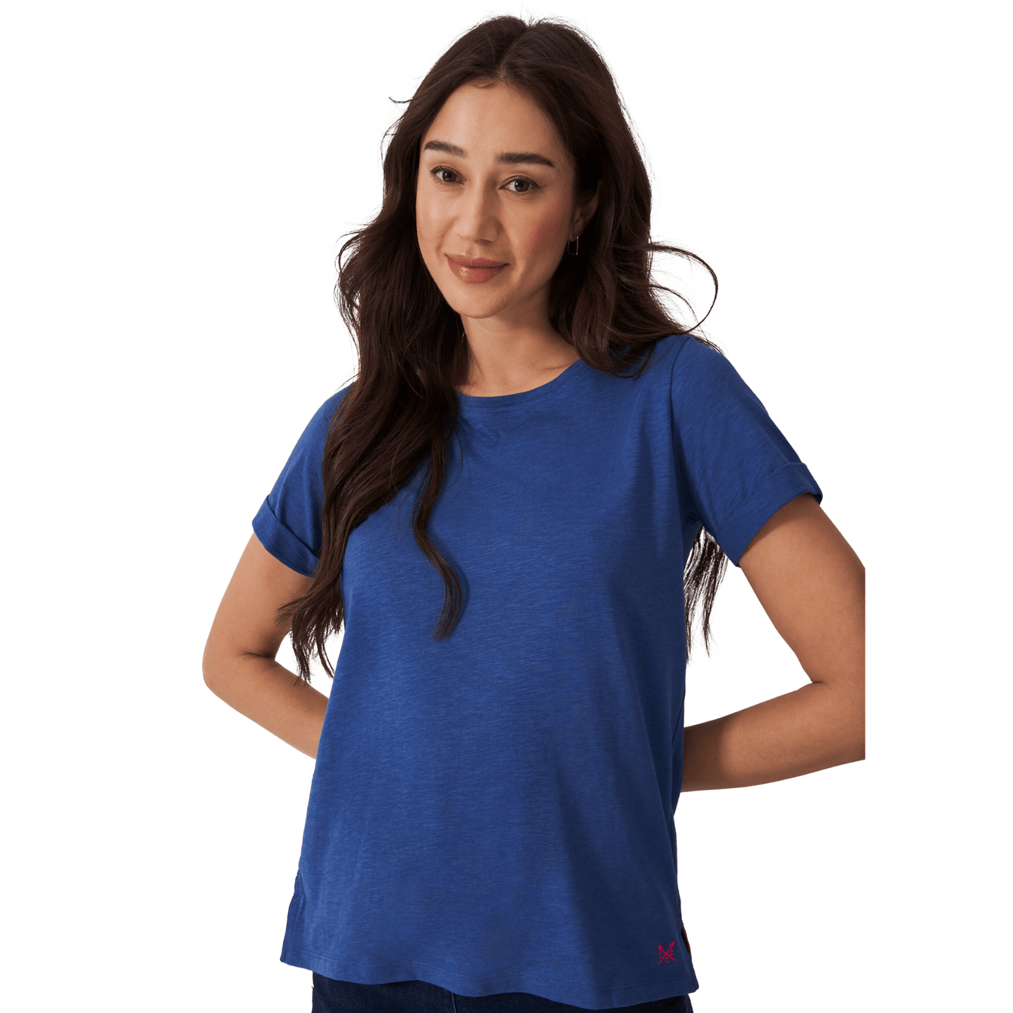 Crew Clothing Womens Slub Crew Neck T-Shirt