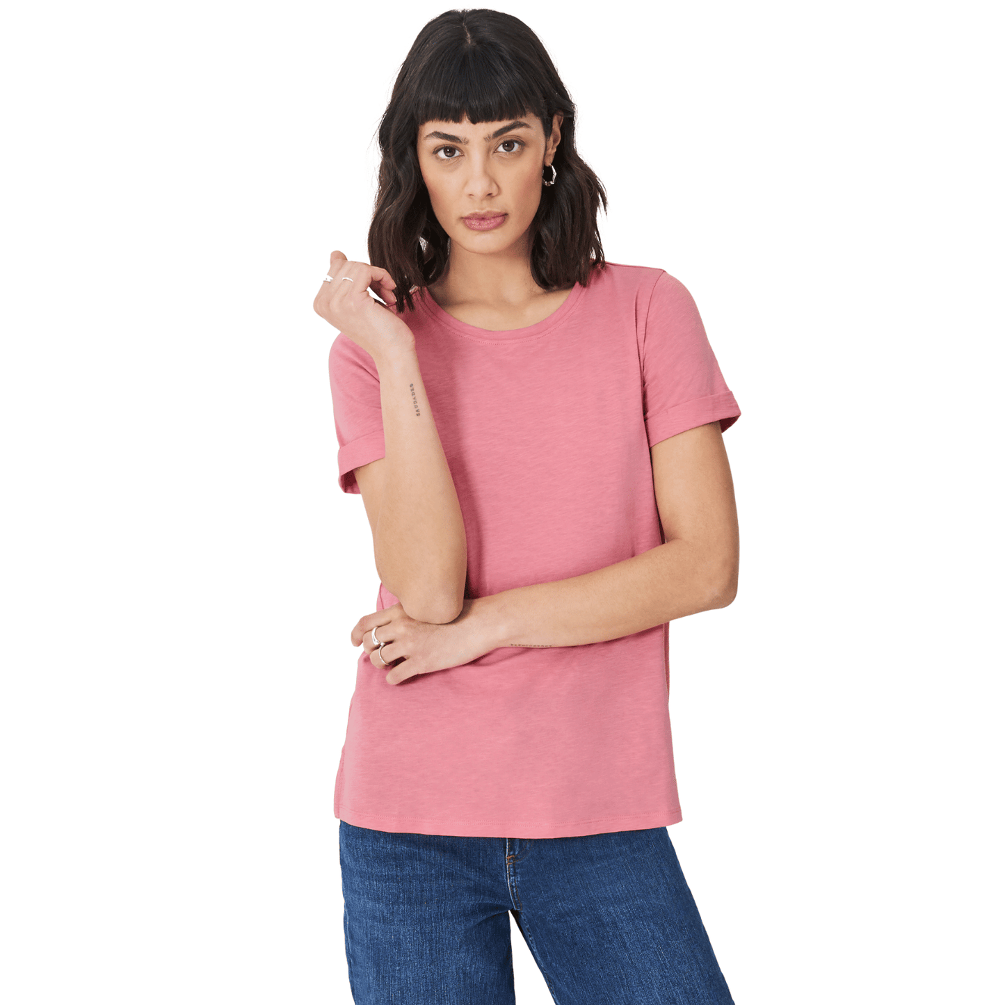 Crew Clothing Womens Slub Crew Neck T-Shirt