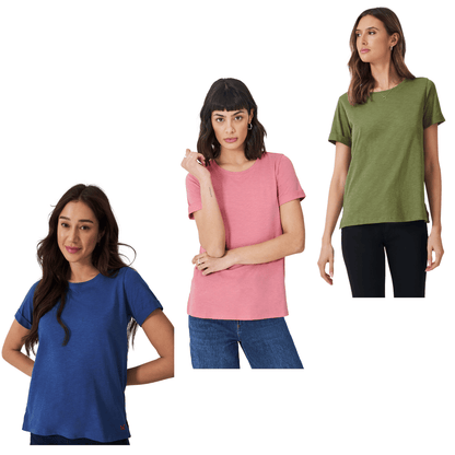 Crew Clothing Womens Slub Crew Neck T-Shirt