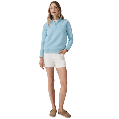 Crew Clothing Womens Cotton Blend Half Zip Sweatshirt