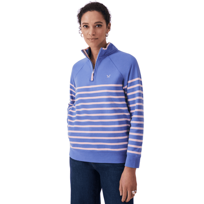 Crew Clothing Womens Cotton Blend Half Zip Sweatshirt