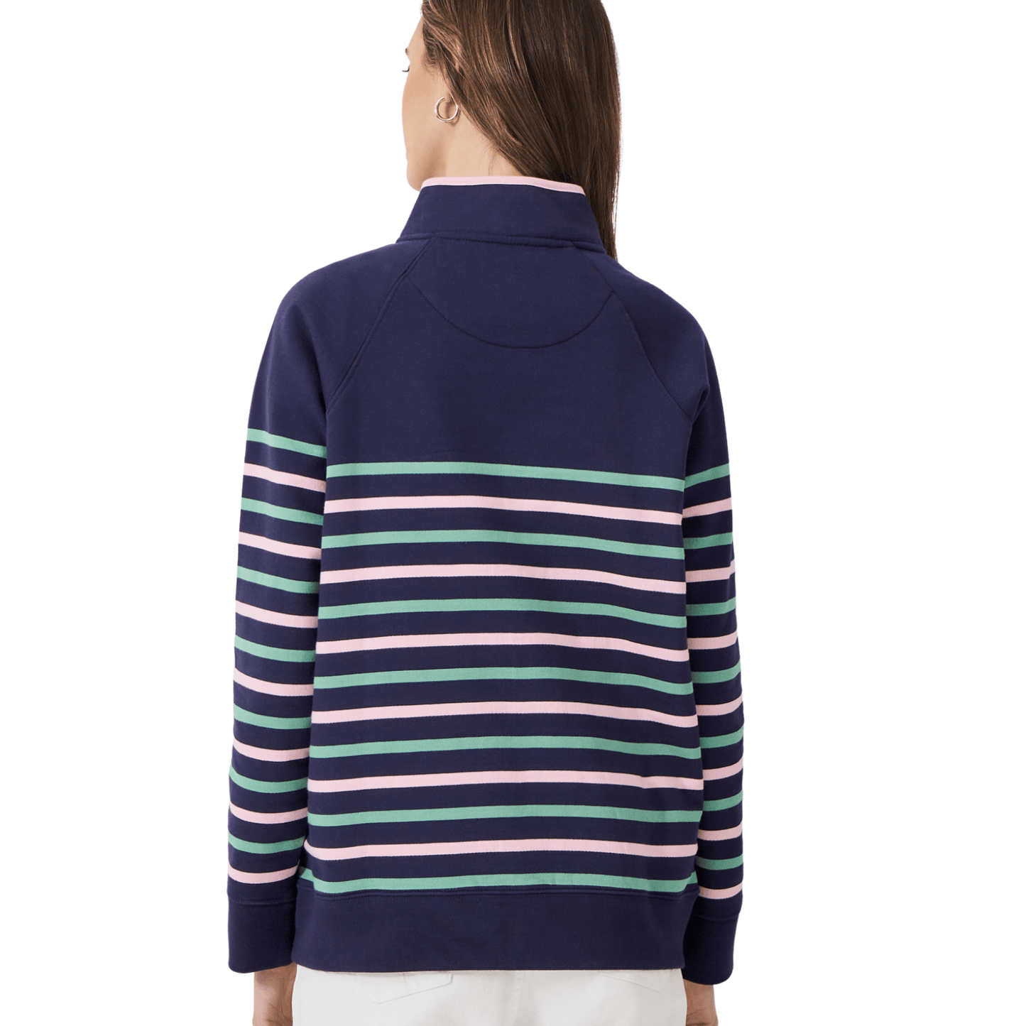 Crew Clothing Womens Cotton Blend Half Zip Sweatshirt