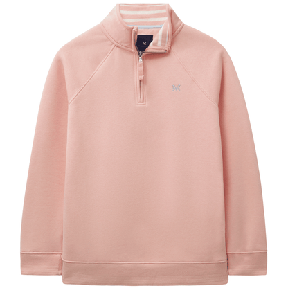 Crew Clothing Womens Cotton Blend Half Zip Sweatshirt