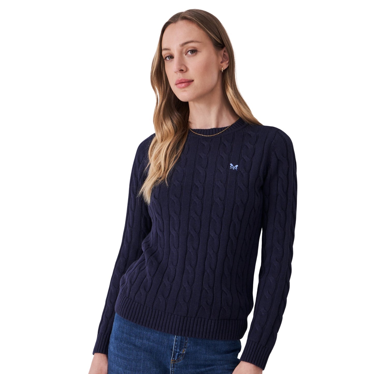 Crew Clothing Womens Crew Neck Chunky Sweatshirt