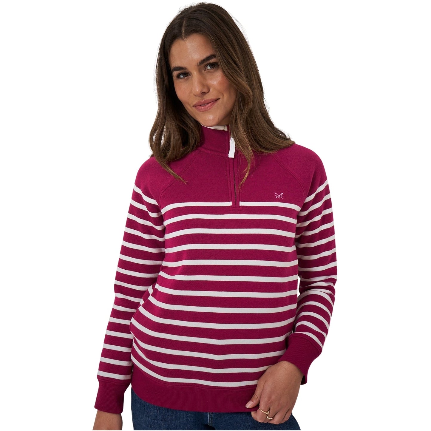 Crew Clothing Womens Half Zip Sweat Sweatshirt