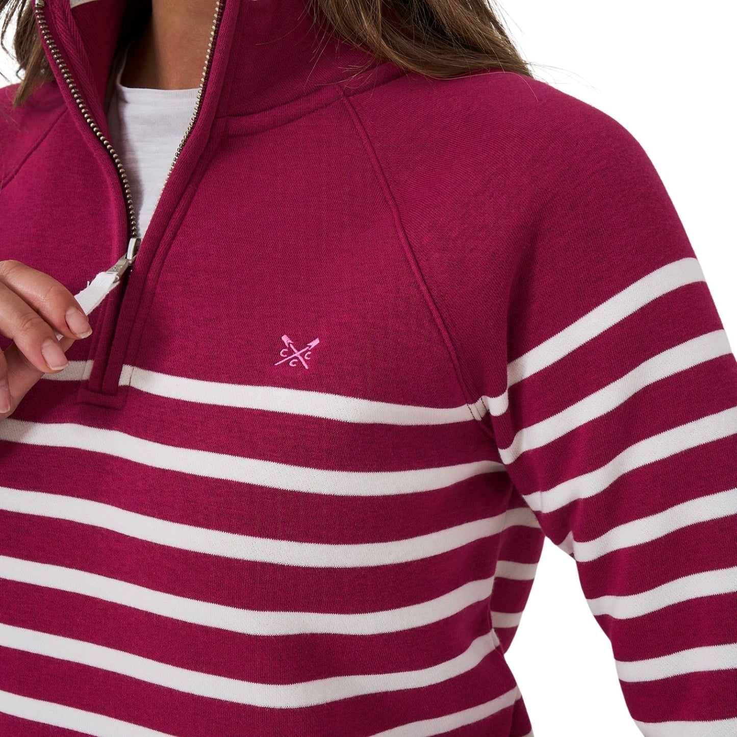 Crew Clothing Womens Half Zip Sweat Sweatshirt