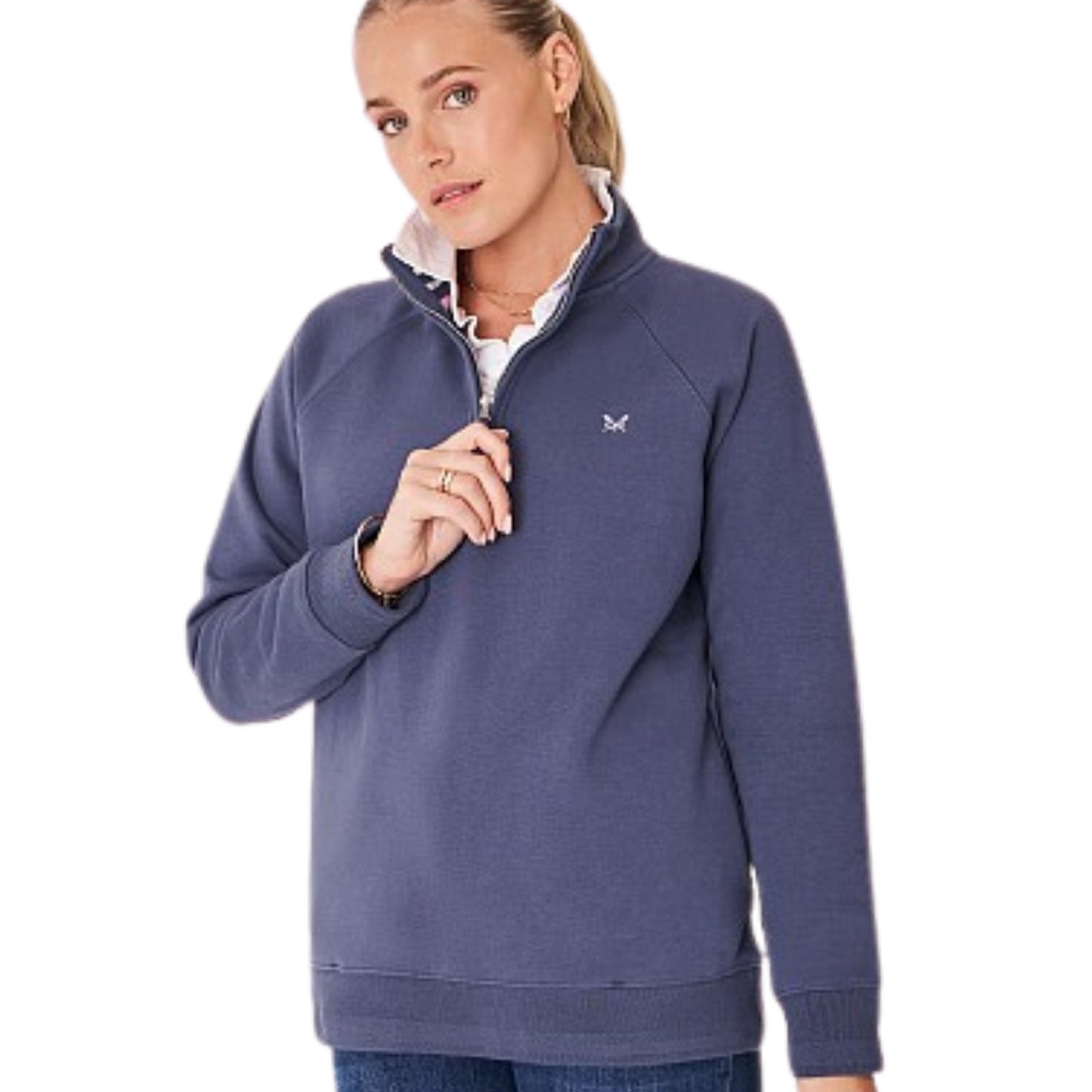 Crew Clothing Womens Half Zip Sweat Sweatshirt