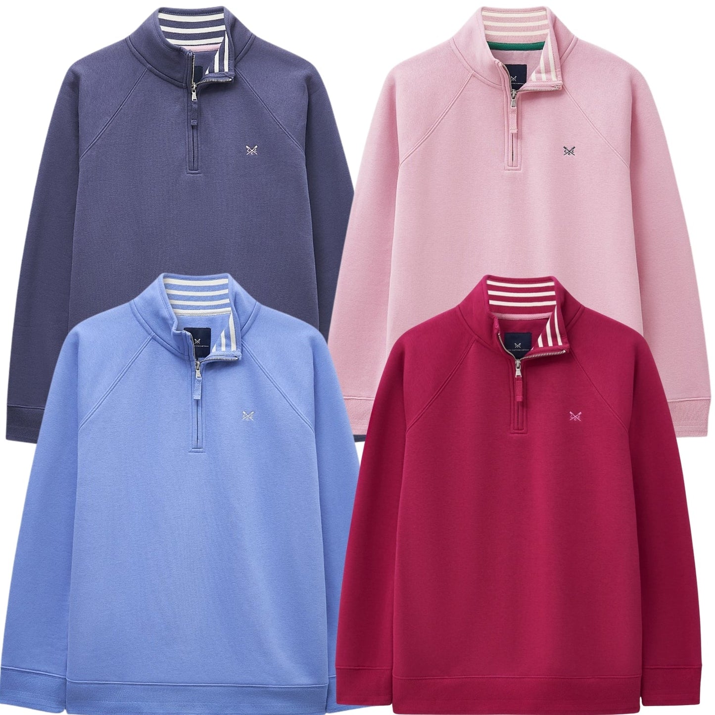 Crew Clothing Womens Half Zip Sweat Sweatshirt