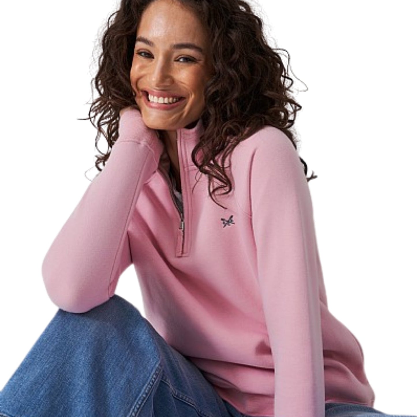 Crew Clothing Womens Half Zip Sweat Sweatshirt