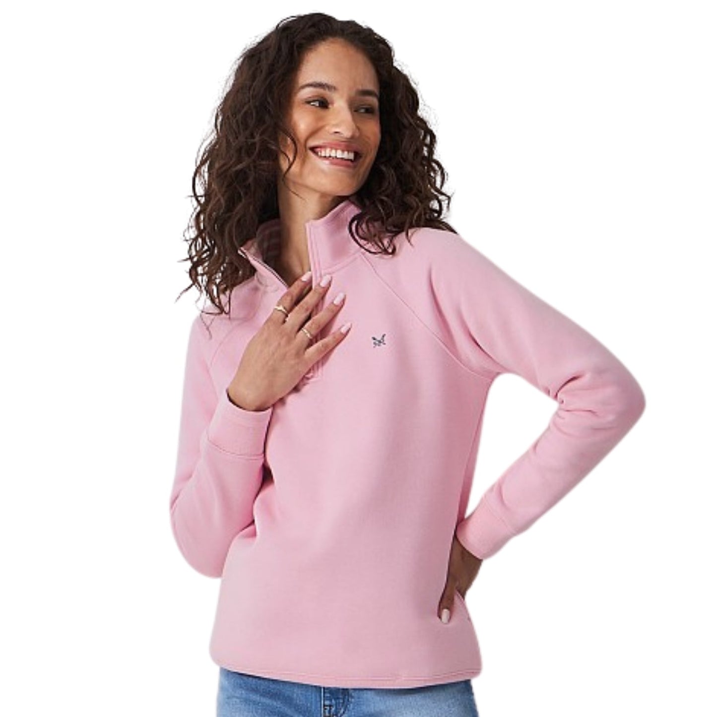 Crew Clothing Womens Half Zip Sweat Sweatshirt