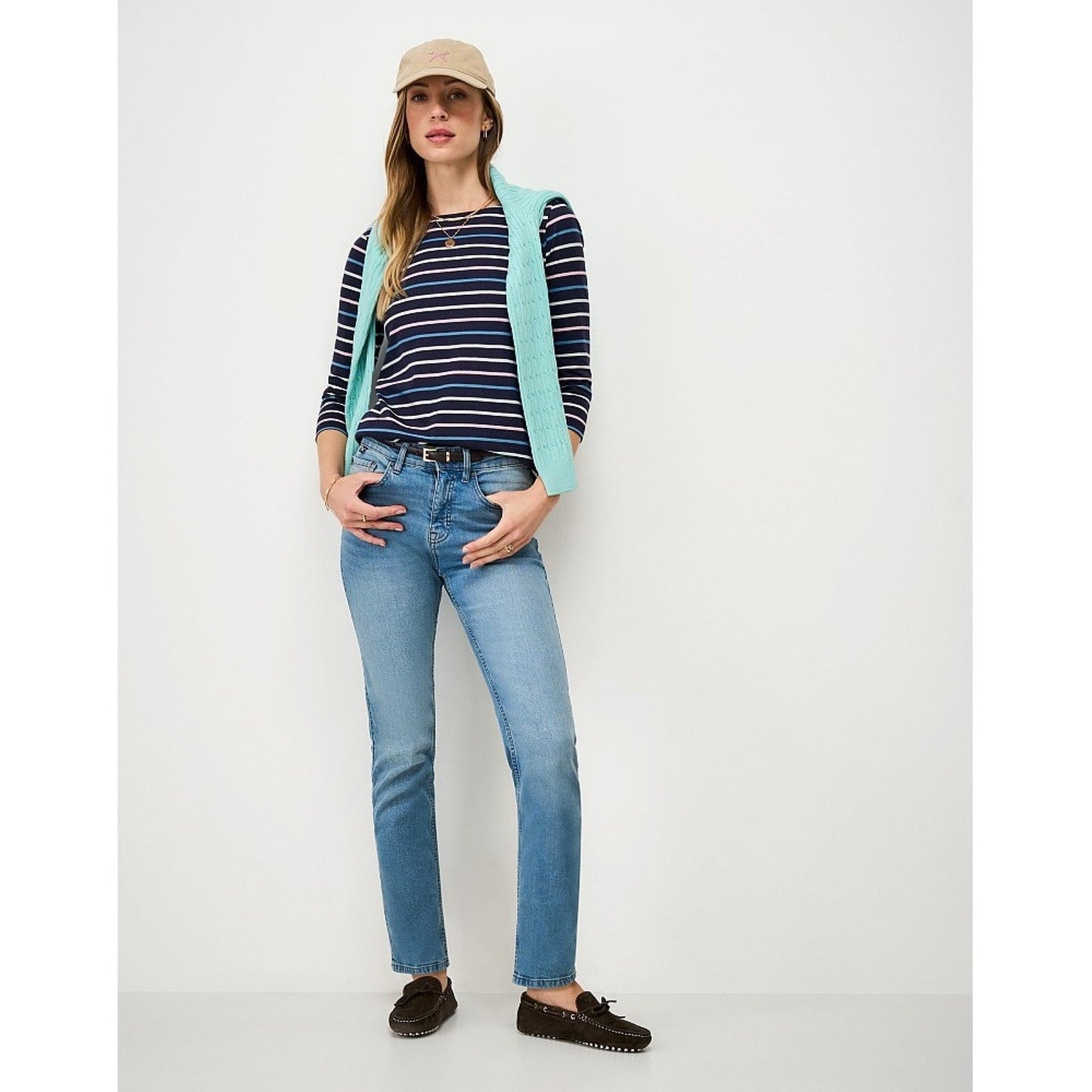 Crew Clothing Womens Essential Breton Long Sleeve T-Shirt