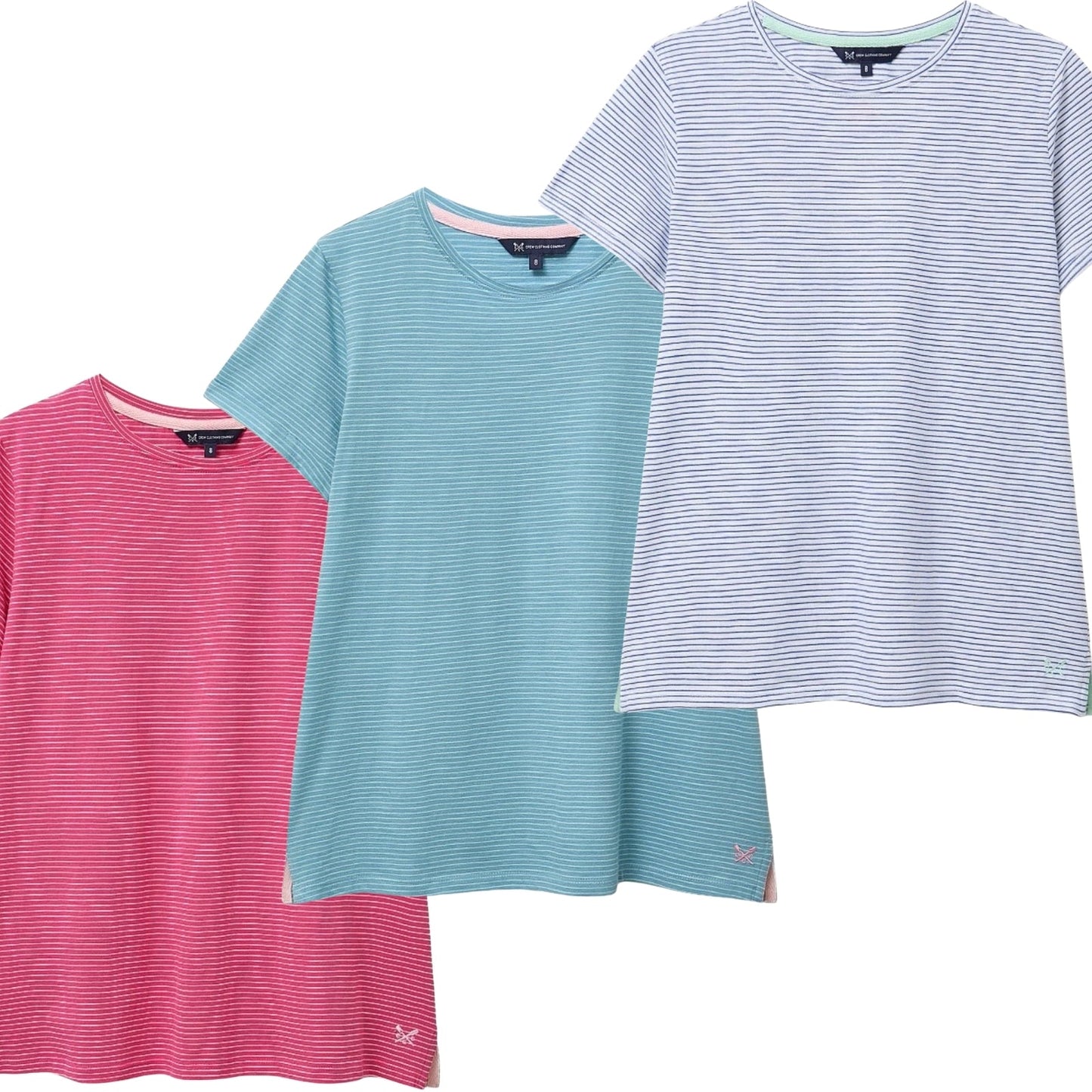 Crew Clothing Womens Perfect Stripe Short Sleeve T-Shirt