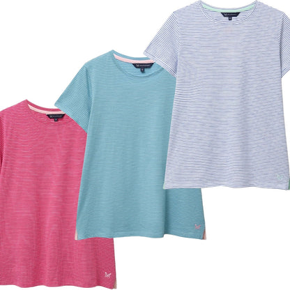 Crew Clothing Womens Perfect Stripe Short Sleeve T-Shirt