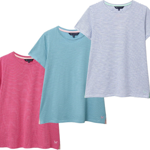 Crew Clothing Womens Perfect Stripe Short Sleeve T-Shirt
