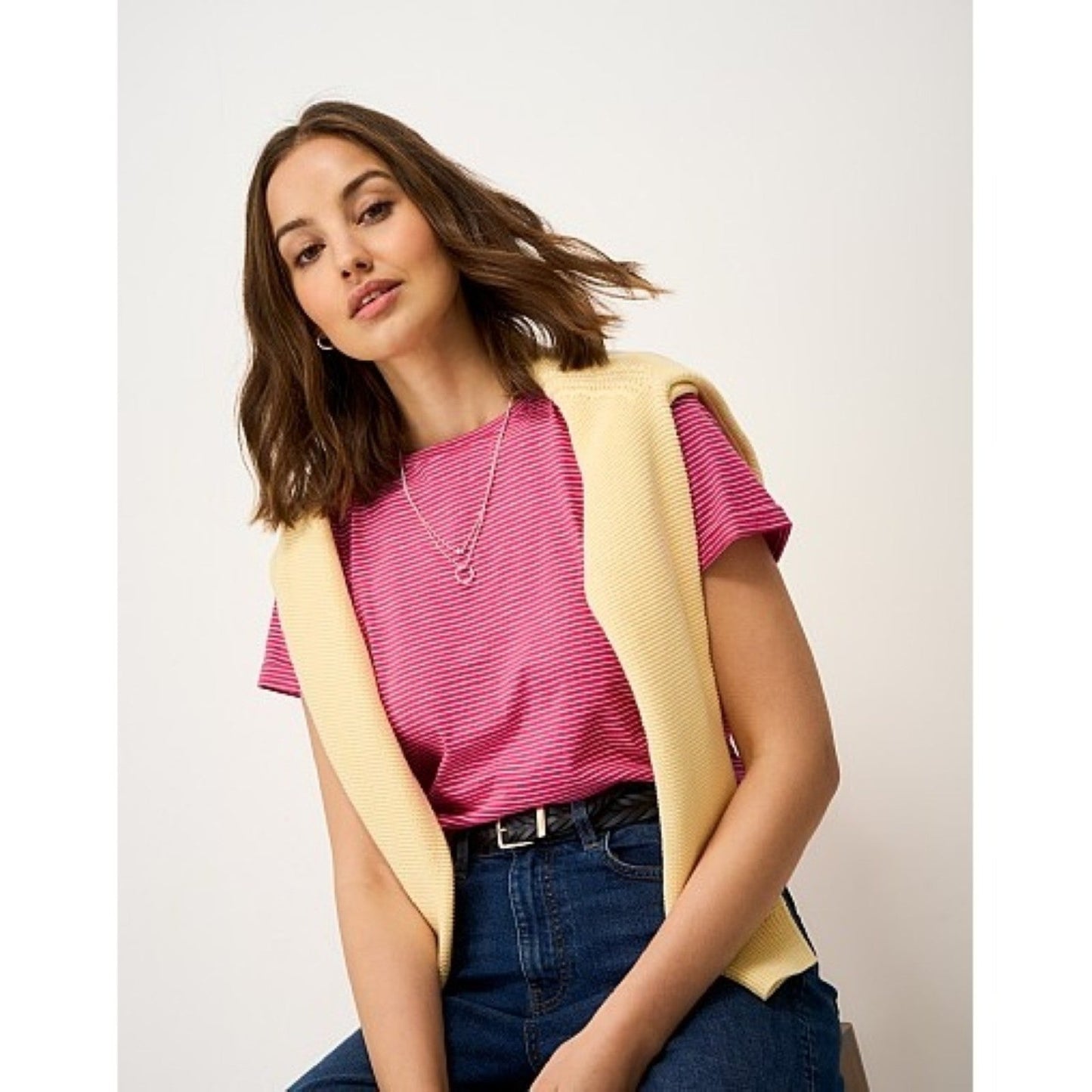 Crew Clothing Womens Perfect Stripe Short Sleeve T-Shirt