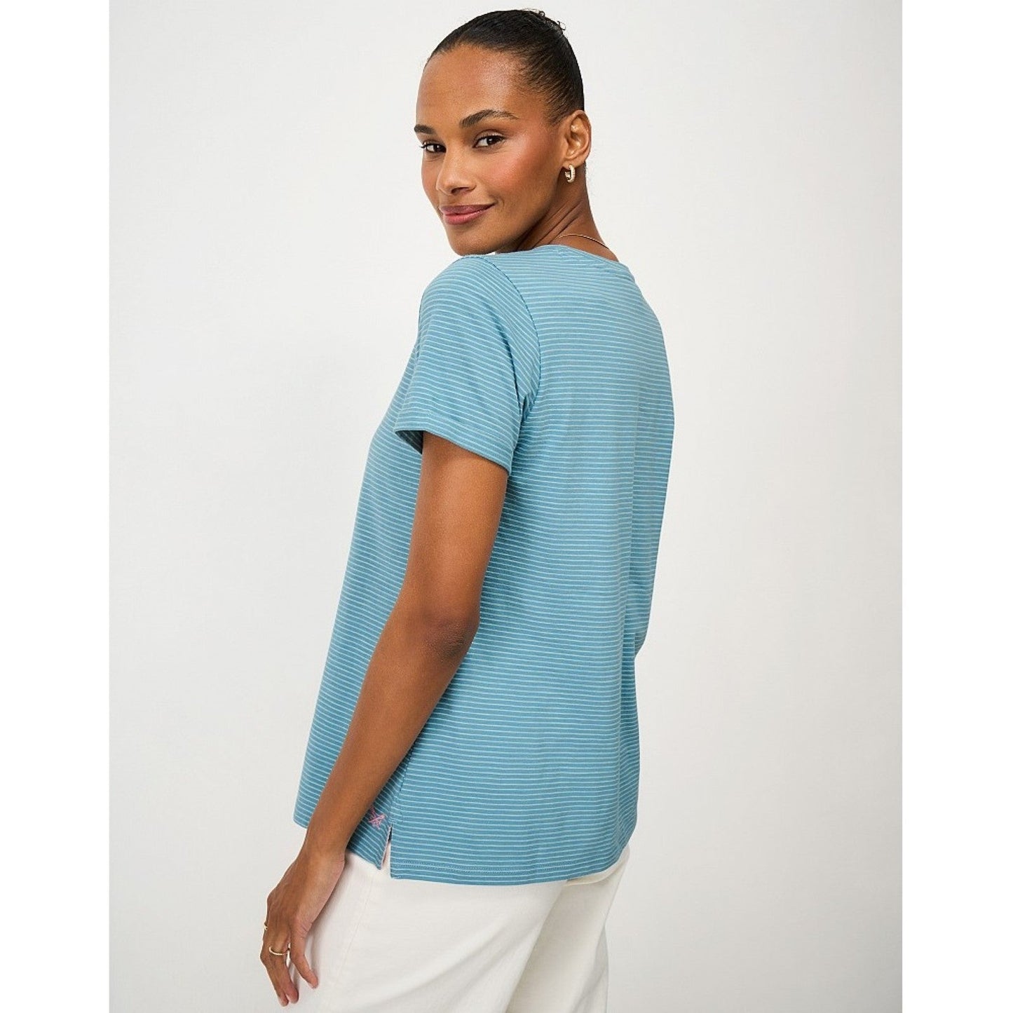 Crew Clothing Womens Perfect Stripe Short Sleeve T-Shirt